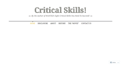 Desktop Screenshot of criticalskillsblog.com