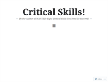 Tablet Screenshot of criticalskillsblog.com